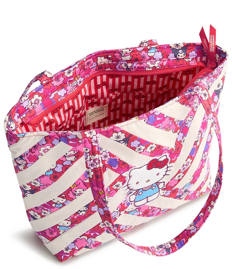 Vera Bradley x Hello Kitty Patchwork Small Original Vera Floral Tote Bag