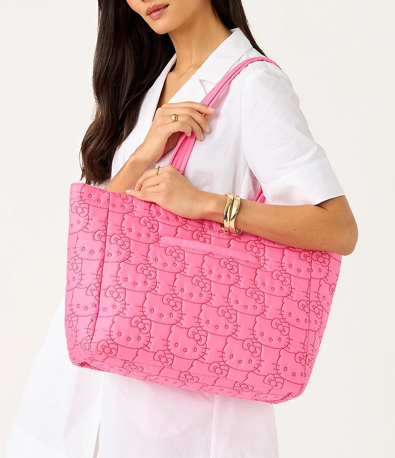 Vera Bradley x Hello Kitty Pink Featherweight Nylon Hathaway Tote Bag