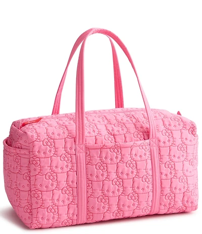 Vera Bradley x Hello Kitty Pink Featherweight Nylon Large Original Duffel Bag