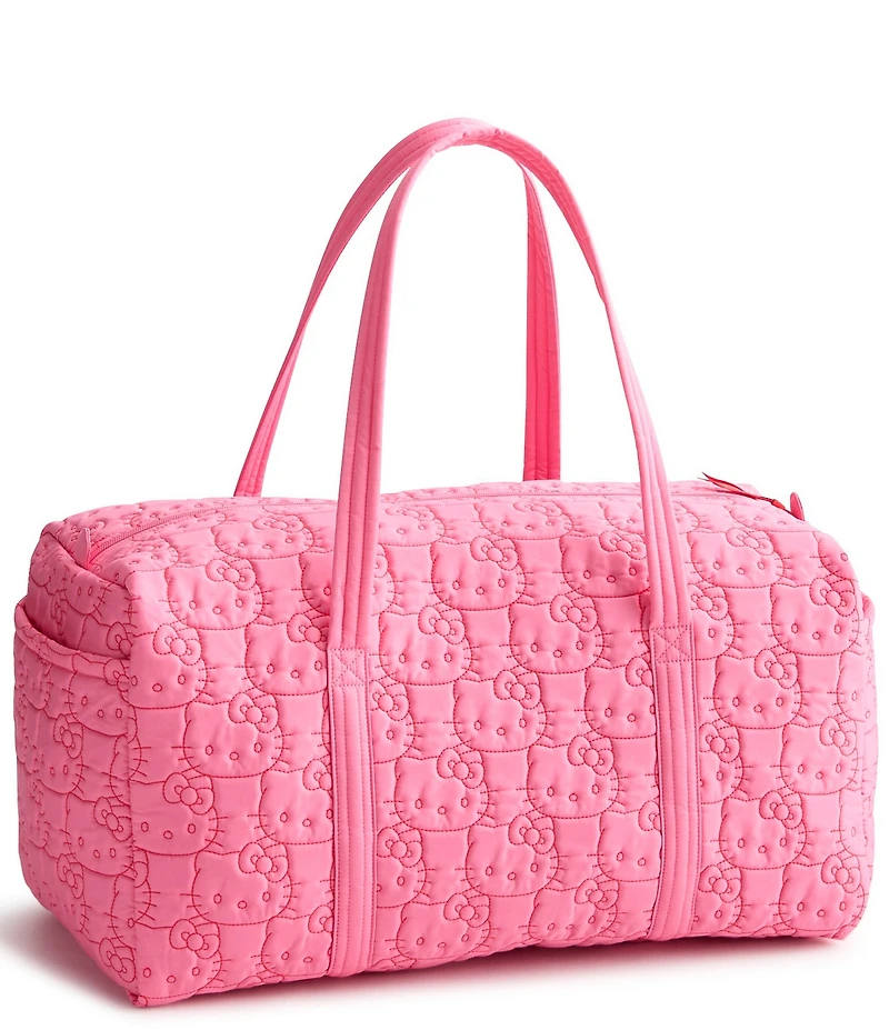 Vera Bradley x Hello Kitty Pink Featherweight Nylon Large Original Duffel Bag