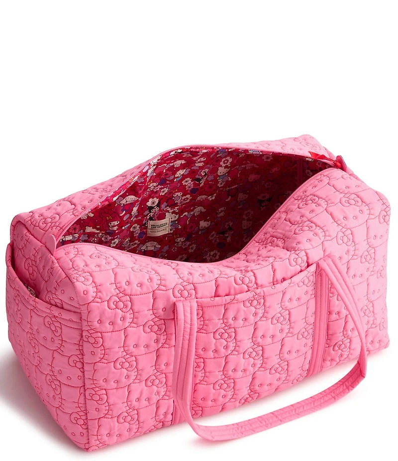 Vera Bradley x Hello Kitty Pink Featherweight Nylon Large Original Duffel Bag