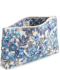 Vera Bradley x Lilo & Stitch Leafy Blooms Large Cotton Zip-Top Pouch