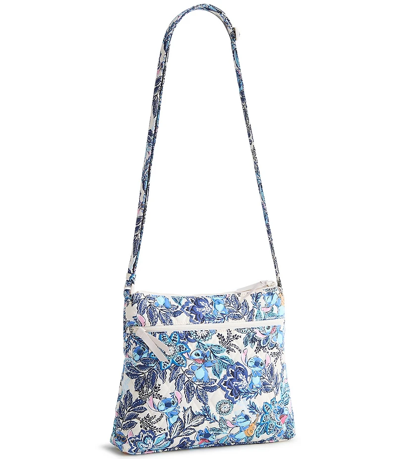 Vera Bradley x Lilo & Stitch Leafy Blooms Original Premium Cotton Zip Hipster Crossbody Bag