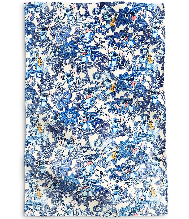 Vera Bradley x Lilo & Stitch Leafy Blooms Plush Throw Blanket
