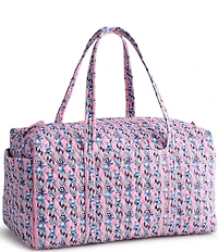 Vera Bradley x Lilo & Stitch Surfboard Stitch Premium Cotton Large Original Zip Duffel Bag