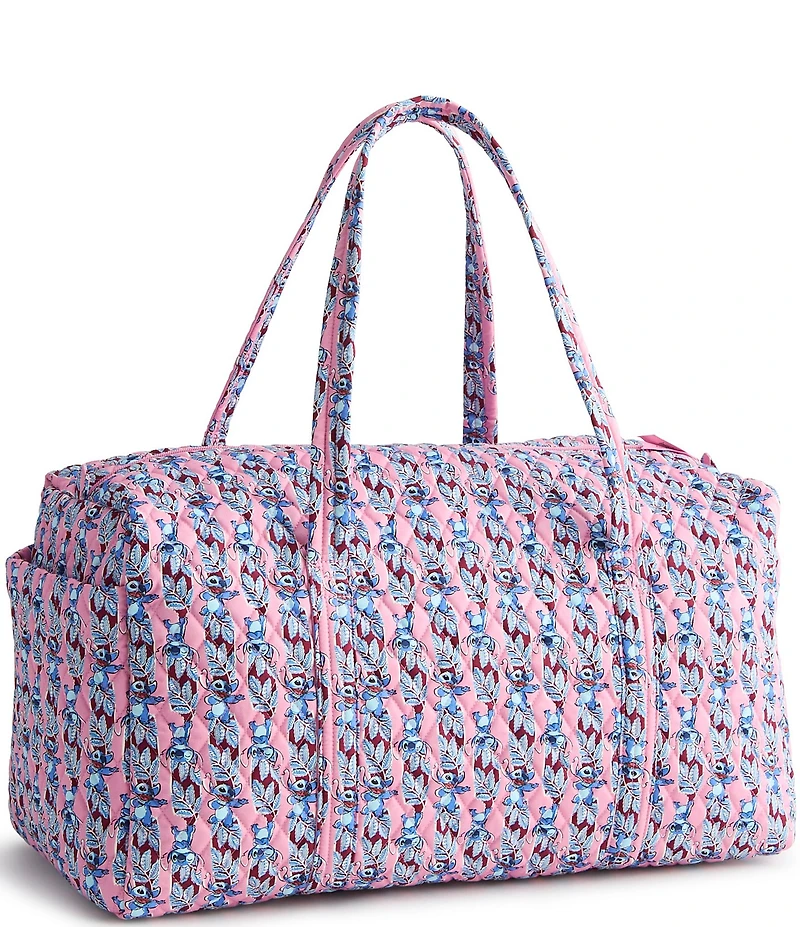 Vera Bradley x Lilo & Stitch Surfboard Stitch Premium Cotton Large Original Zip Duffel Bag