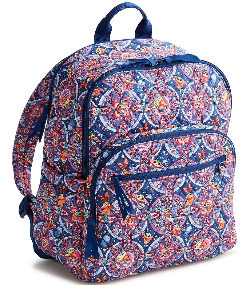 Vera Bradley x Mandalorian Grogu Medallion Bancroft Premium Cotton Backpack