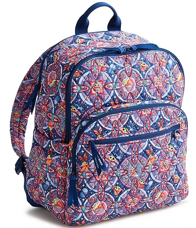 Vera Bradley x Mandalorian Grogu Medallion Bancroft Premium Cotton Backpack