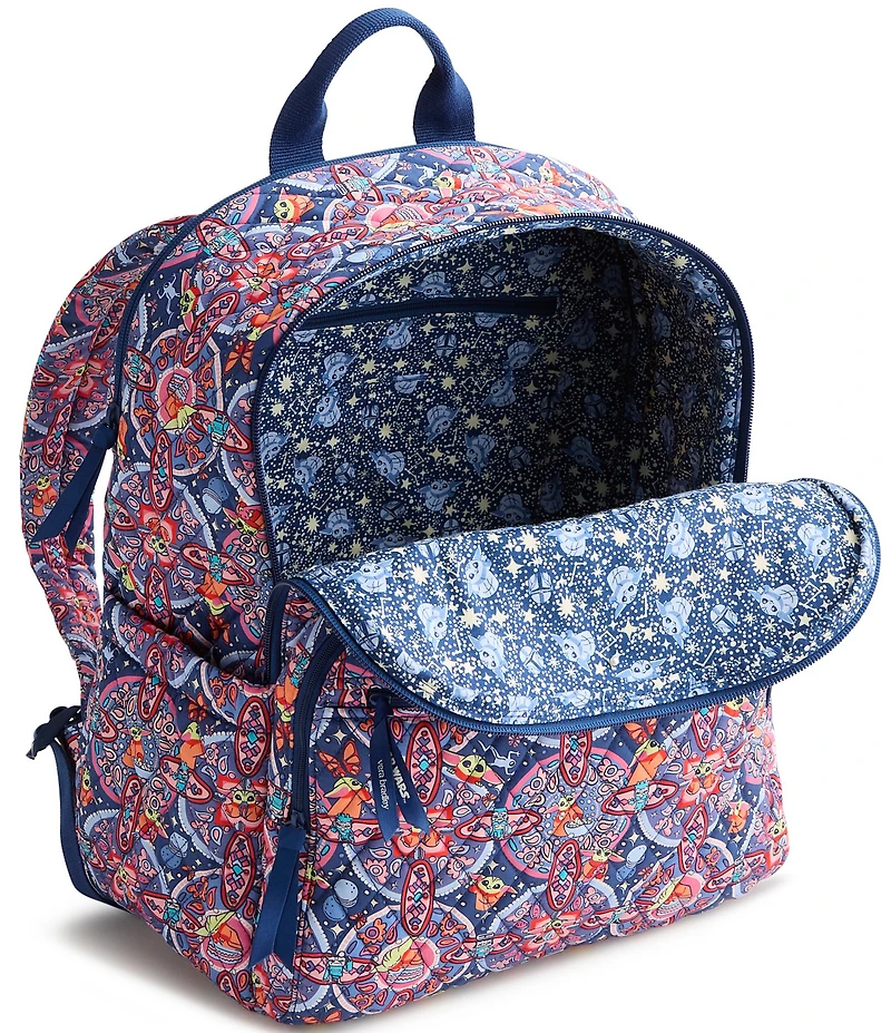 Vera Bradley x Mandalorian Grogu Medallion Bancroft Premium Cotton Backpack