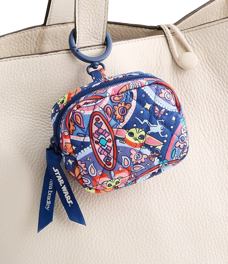 Vera Bradley x Mandalorian Grogu Medallion Zip Earbud Bag Charm