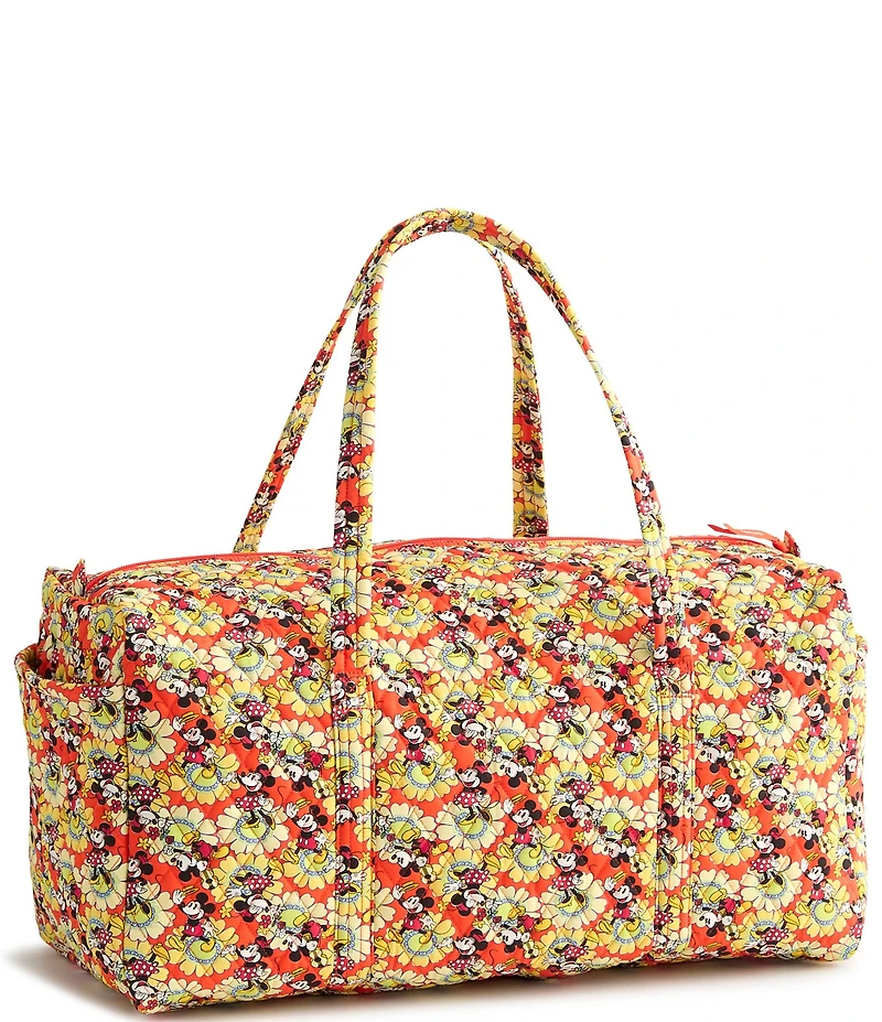 Vera Bradley x Mickey & Minnie Petal Multi Collection Large Original Duffel Bag