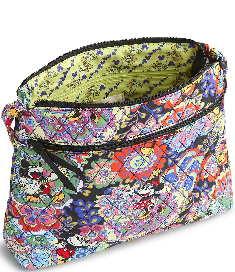 Vera Bradley x Mickey & Minnie Petal Multi Collection Original Zip Hipster Crossbody