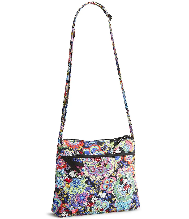 Vera Bradley x Mickey & Minnie Petal Multi Collection Original Zip Hipster Crossbody