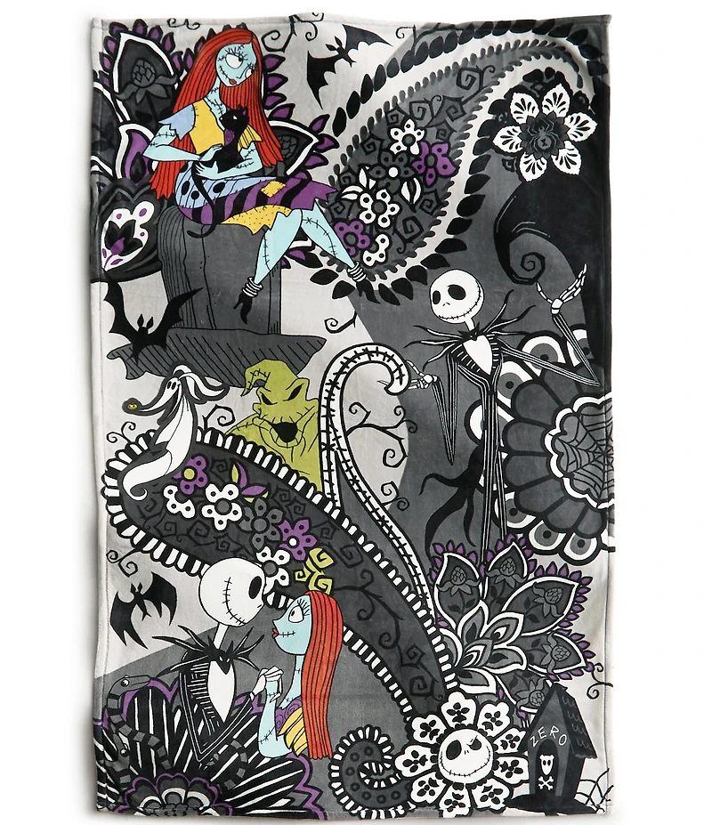 Vera Bradley x Nightmare Before Christmas Plush Fleece Throw Blanket
