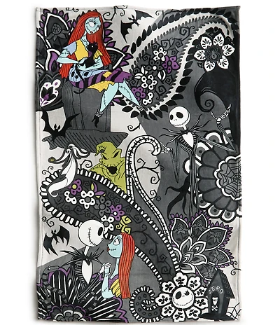 Vera Bradley x Nightmare Before Christmas Plush Fleece Throw Blanket