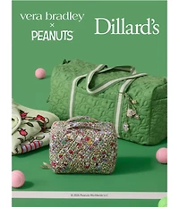 Vera Bradley x Peanuts Country Club Floral Plush Throw Blanket