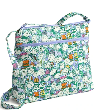 Vera Bradley x Peanuts Original Zip Peanut Pals Hipster Crossbody Bag