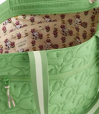 Vera Bradley x Peanuts Snoopy Fluorite Green Hathaway Tote Bag