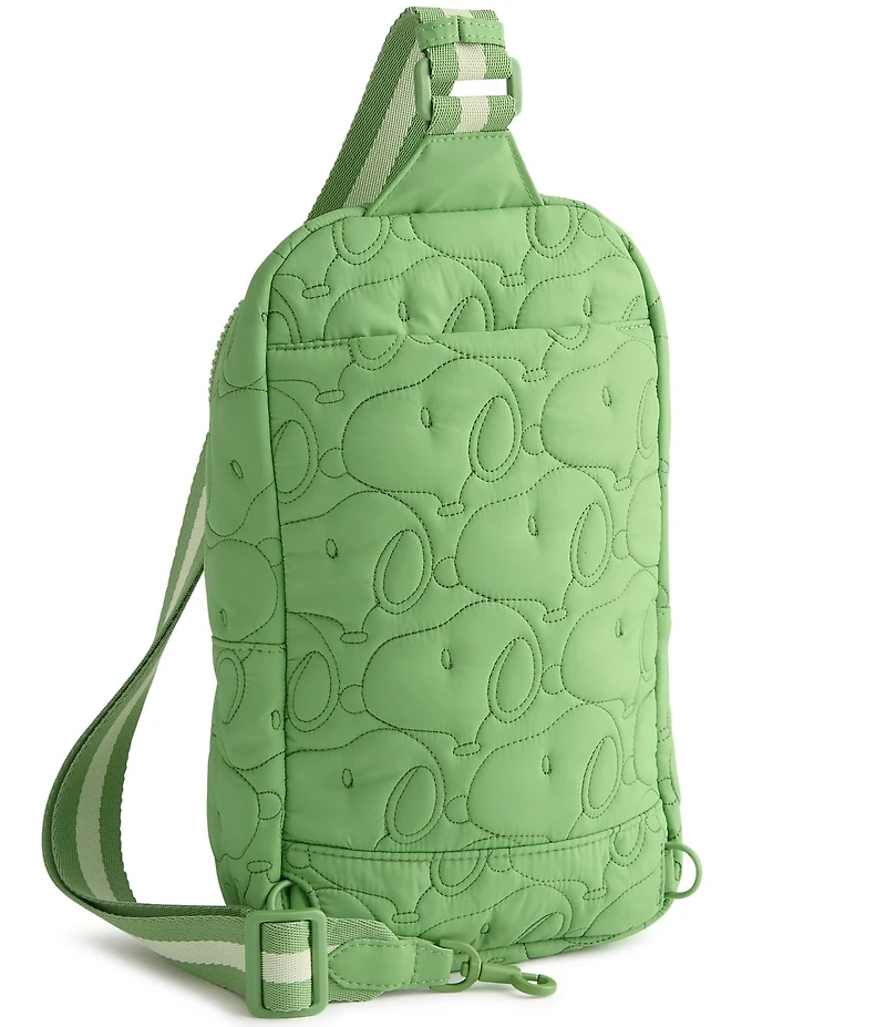 Vera Bradley x Peanuts Snoopy Fluorite Green Lorman Sling Backpack Bag