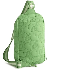 Vera Bradley x Peanuts Snoopy Fluorite Green Lorman Sling Backpack Bag