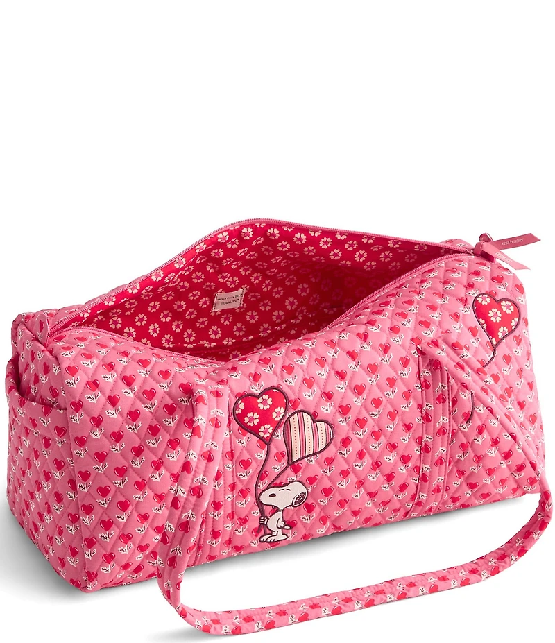 Vera Bradley x Peanuts Snoopy Love is in the Air Small Original Zip Duffel Bag