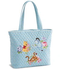 Vera Bradley Winnie the Pooh Springtime Gingham Original Tote Bag