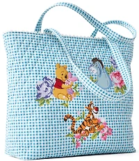 Vera Bradley Winnie the Pooh Springtime Gingham Original Tote Bag