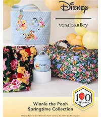Vera Bradley Winnie the Pooh Springtime Gingham Original Tote Bag
