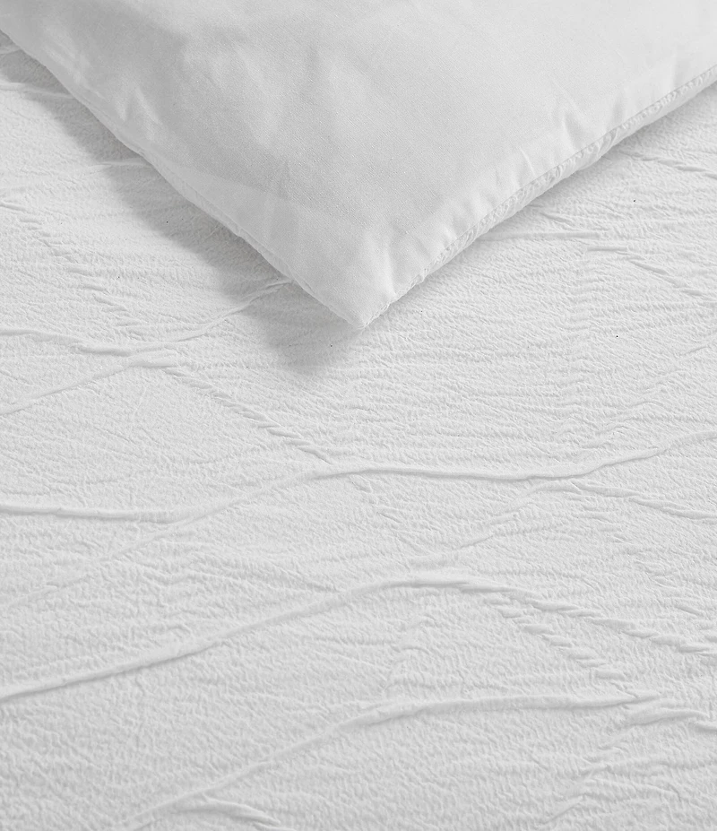 Vera Wang Abstract Crinkle Reversible Duvet Cover Mini Set