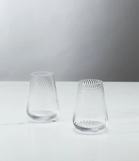 Vera Wang by Wedgewood Swirl Highball Glasses, Set of 2