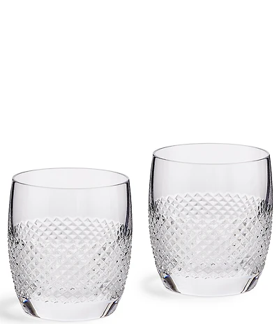 Vera Wang by Wedgwood Diamond Mosaic Double Old Fashion, Set of 2