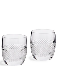 Vera Wang by Wedgwood Diamond Mosaic Double Old Fashion, Set of 2
