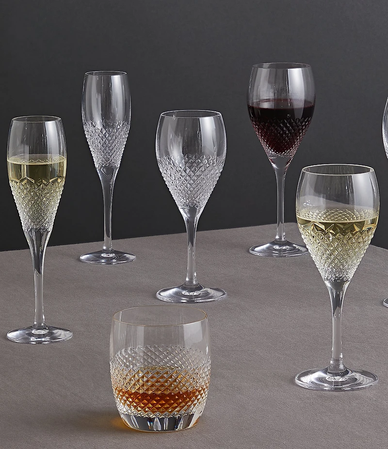 Vera Wang by Wedgwood Diamond Mosaic Wine Goblets, Set of 2