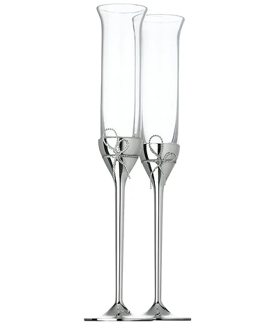 Vera Wang by Wedgwood Love Knots Toasting Flute, Set of 2