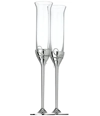 Vera Wang by Wedgwood Love Knots Toasting Flute, Set of 2