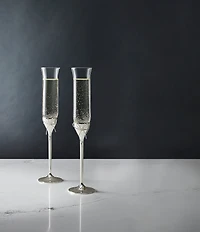 Vera Wang by Wedgwood Love Knots Toasting Flute, Set of 2
