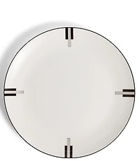 Vera Wang by Wedgwood Lux Graphite Collection Art Deco Dinner Plate