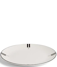 Vera Wang by Wedgwood Lux Graphite Collection Art Deco Dinner Plate
