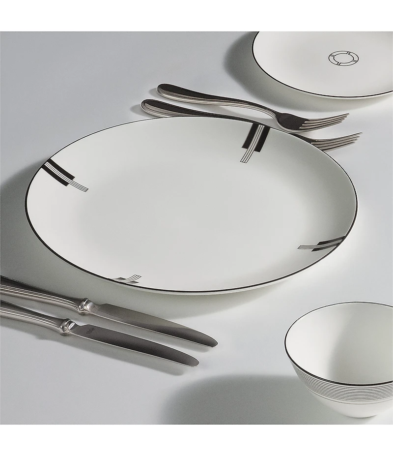 Vera Wang by Wedgwood Luxe Graphite Collection Art Deco Bread & Butter Plate