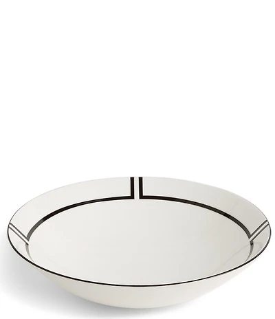 Vera Wang by Wedgwood Luxe Graphite Collection Art Deco Round Serving Bowl