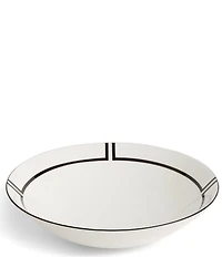 Vera Wang by Wedgwood Luxe Graphite Collection Art Deco Round Serving Bowl