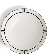 Vera Wang by Wedgwood Luxe Graphite Collection Art Deco Round Serving Bowl