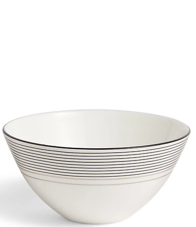 Vera Wang by Wedgwood Luxe Graphite Collection Collection Stripe Art Deco Small Bowl