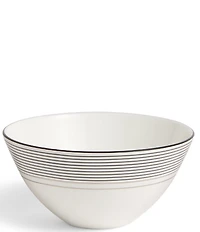 Vera Wang by Wedgwood Luxe Graphite Collection Collection Stripe Art Deco Small Bowl
