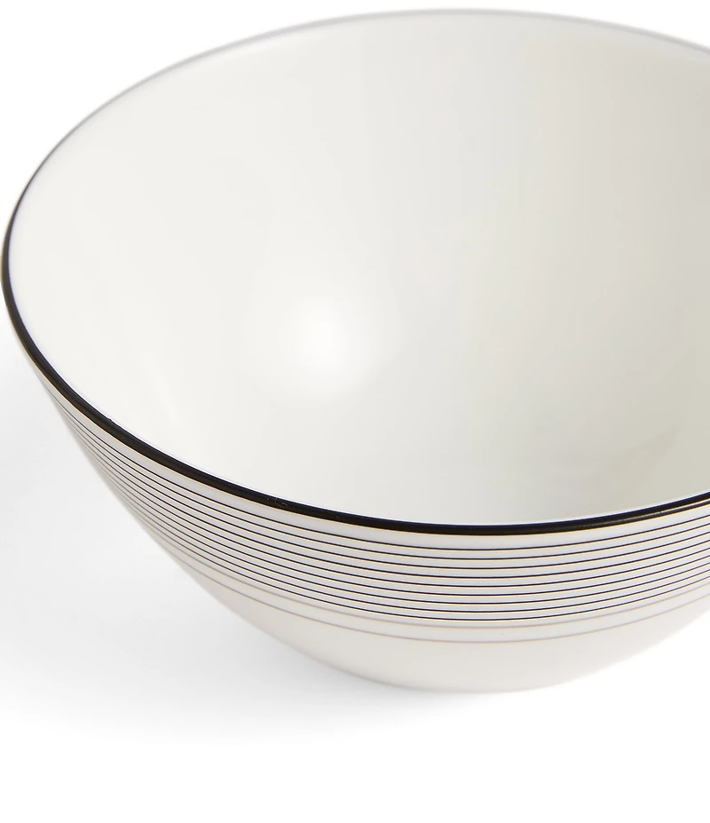 Vera Wang by Wedgwood Luxe Graphite Collection Collection Stripe Art Deco Small Bowl