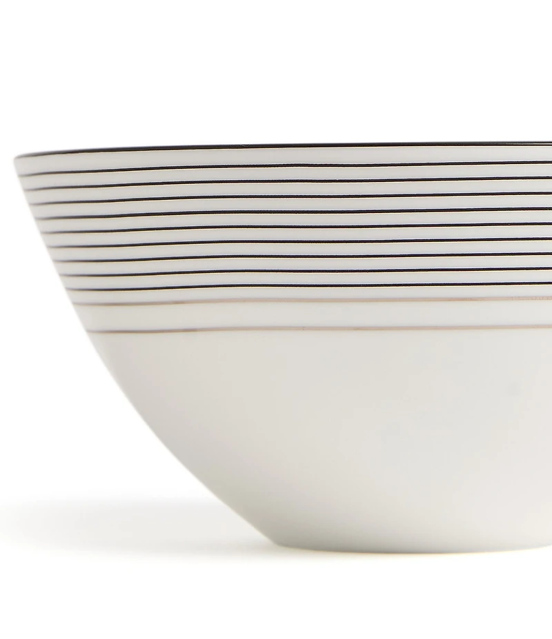 Vera Wang by Wedgwood Luxe Graphite Collection Collection Stripe Art Deco Small Bowl