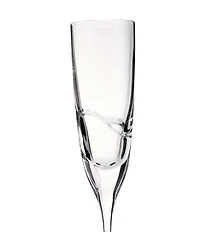Vera Wang by Wedgwood Luxe Graphite Collection Ribbon Flute Glasses, Set of 2