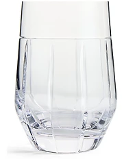 Vera Wang by Wedgwood Luxe Graphite Collection Ribbon Highball Glasses, Set of 2