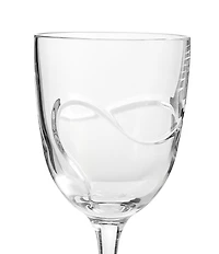 Vera Wang by Wedgwood Luxe Graphite Collection Ribbon Red Wine Glass, Set Of 2
