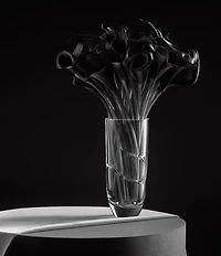 Vera Wang by Wedgwood Luxe Graphite Collection Ribbon Vase